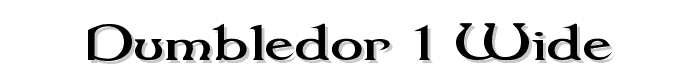 Dumbledor 1 Wide font